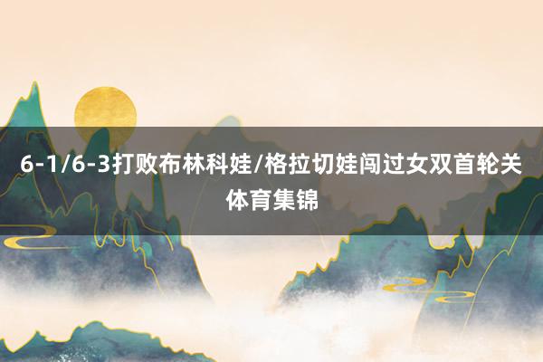 6-1/6-3打败布林科娃/格拉切娃闯过女双首轮关体育集锦