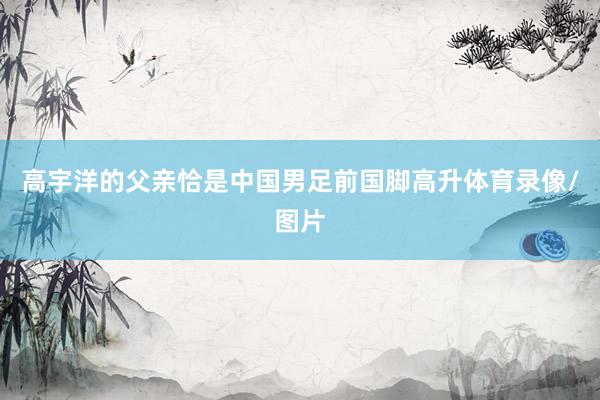 高宇洋的父亲恰是中国男足前国脚高升体育录像/图片