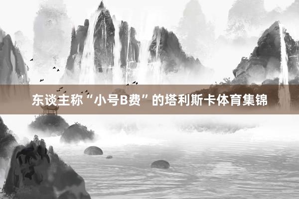 东谈主称“小号B费”的塔利斯卡体育集锦