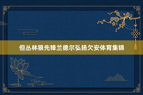 但丛林狼先锋兰德尔弘扬欠安体育集锦