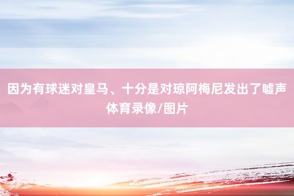因为有球迷对皇马、十分是对琼阿梅尼发出了嘘声体育录像/图片