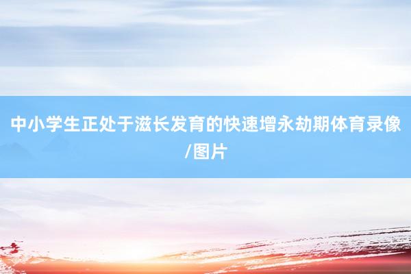 中小学生正处于滋长发育的快速增永劫期体育录像/图片