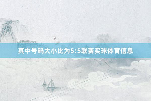 其中号码大小比为5:5联赛买球体育信息