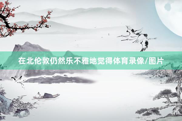 在北伦敦仍然乐不雅地觉得体育录像/图片
