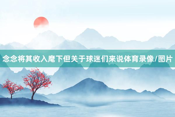 念念将其收入麾下但关于球迷们来说体育录像/图片