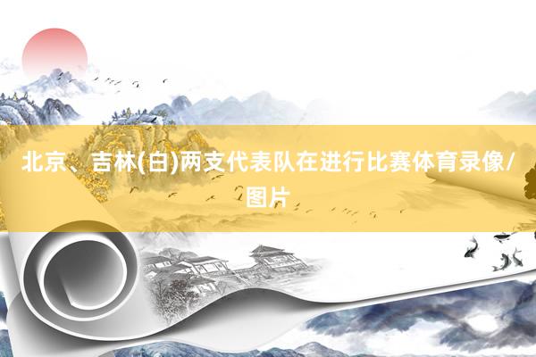 北京、吉林(白)两支代表队在进行比赛体育录像/图片