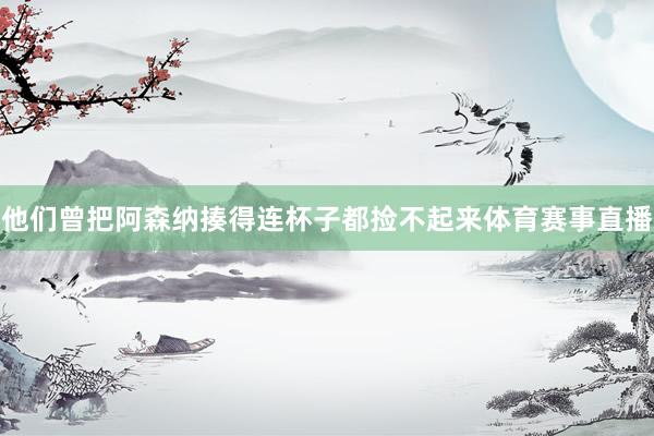 他们曾把阿森纳揍得连杯子都捡不起来体育赛事直播