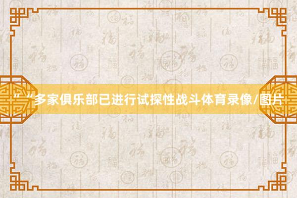 ”“多家俱乐部已进行试探性战斗体育录像/图片