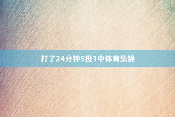 打了24分钟5投1中体育集锦