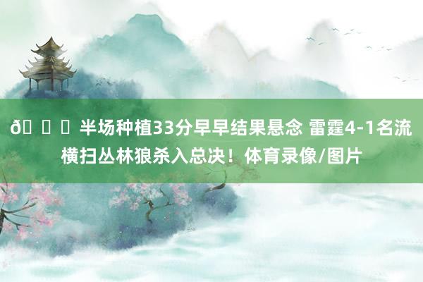 🌊半场种植33分早早结果悬念 雷霆4-1名流横扫丛林狼杀入总决！体育录像/图片