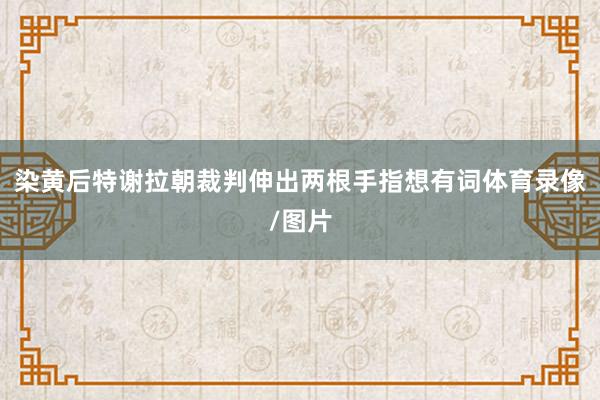 染黄后特谢拉朝裁判伸出两根手指想有词体育录像/图片