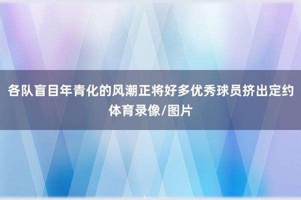 各队盲目年青化的风潮正将好多优秀球员挤出定约体育录像/图片